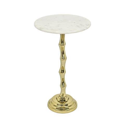 Texture Side Table | Marble Top | Aluminum Base