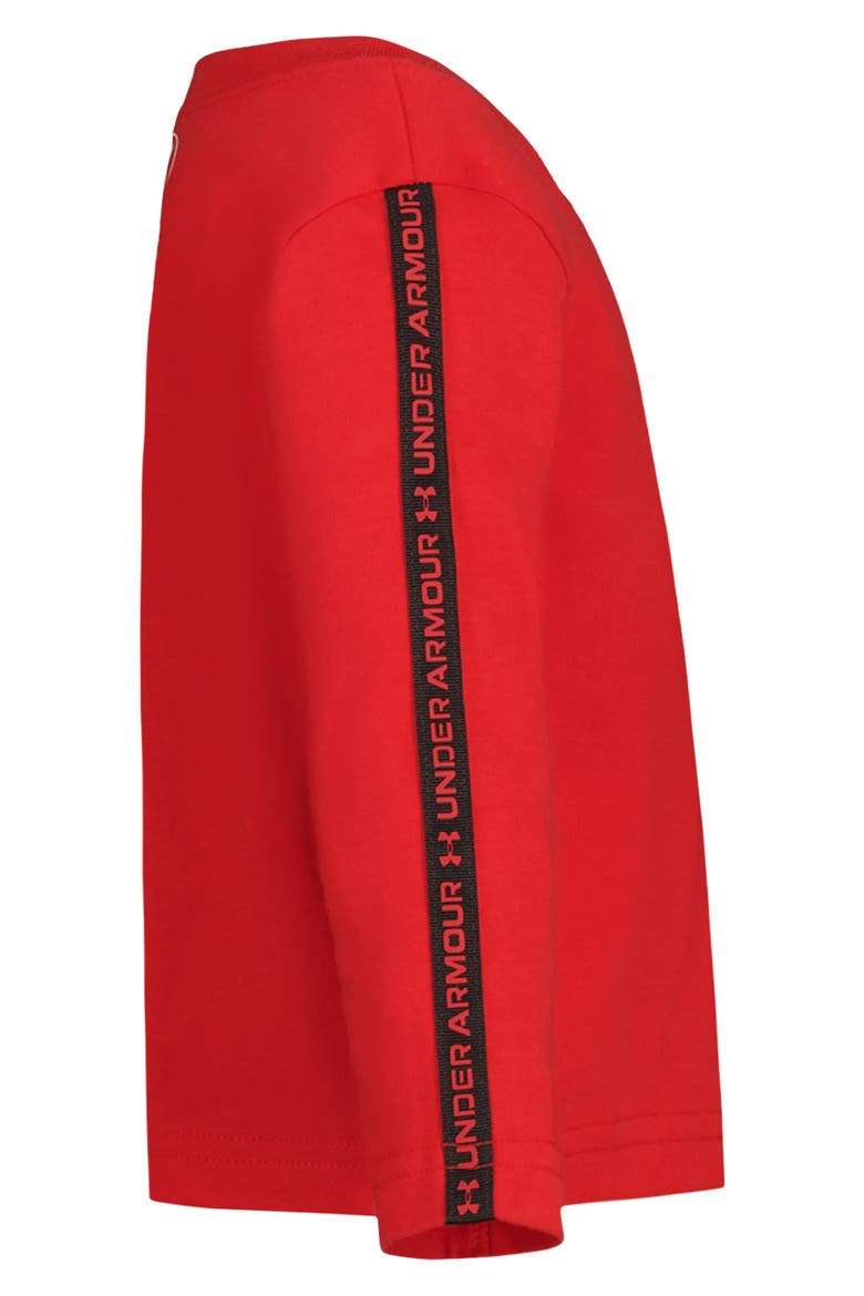 Logo Trim Long Sleeve T-Shirt & Pants Set, Alternate, color, RED