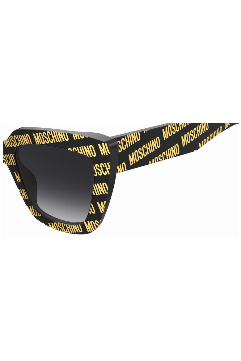 52mm Gradient Cat Eye Sunglasses, Alternate, color, PATTERN BLACK