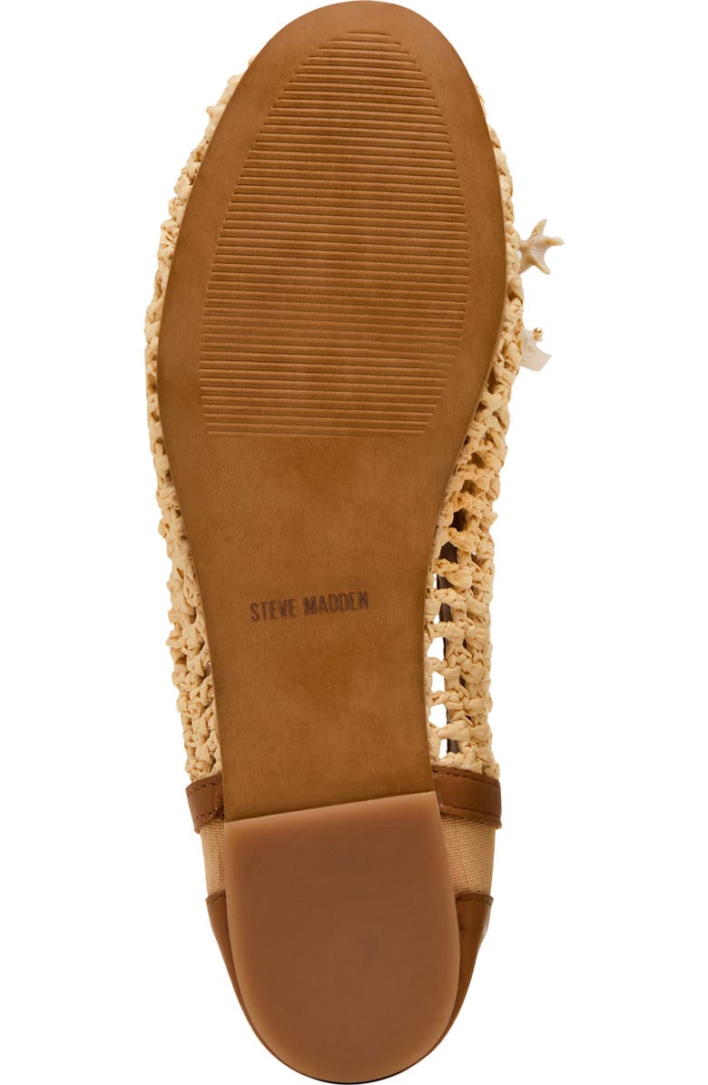 Steve Madden Meela Charm Flat, Alternate, color, Natural Raffia