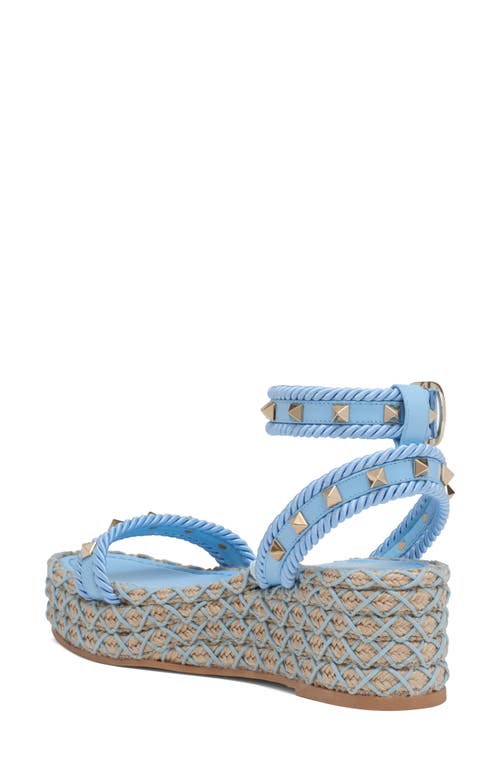 Valentino Garavani Rockstud Espadrille Wedge Sandal