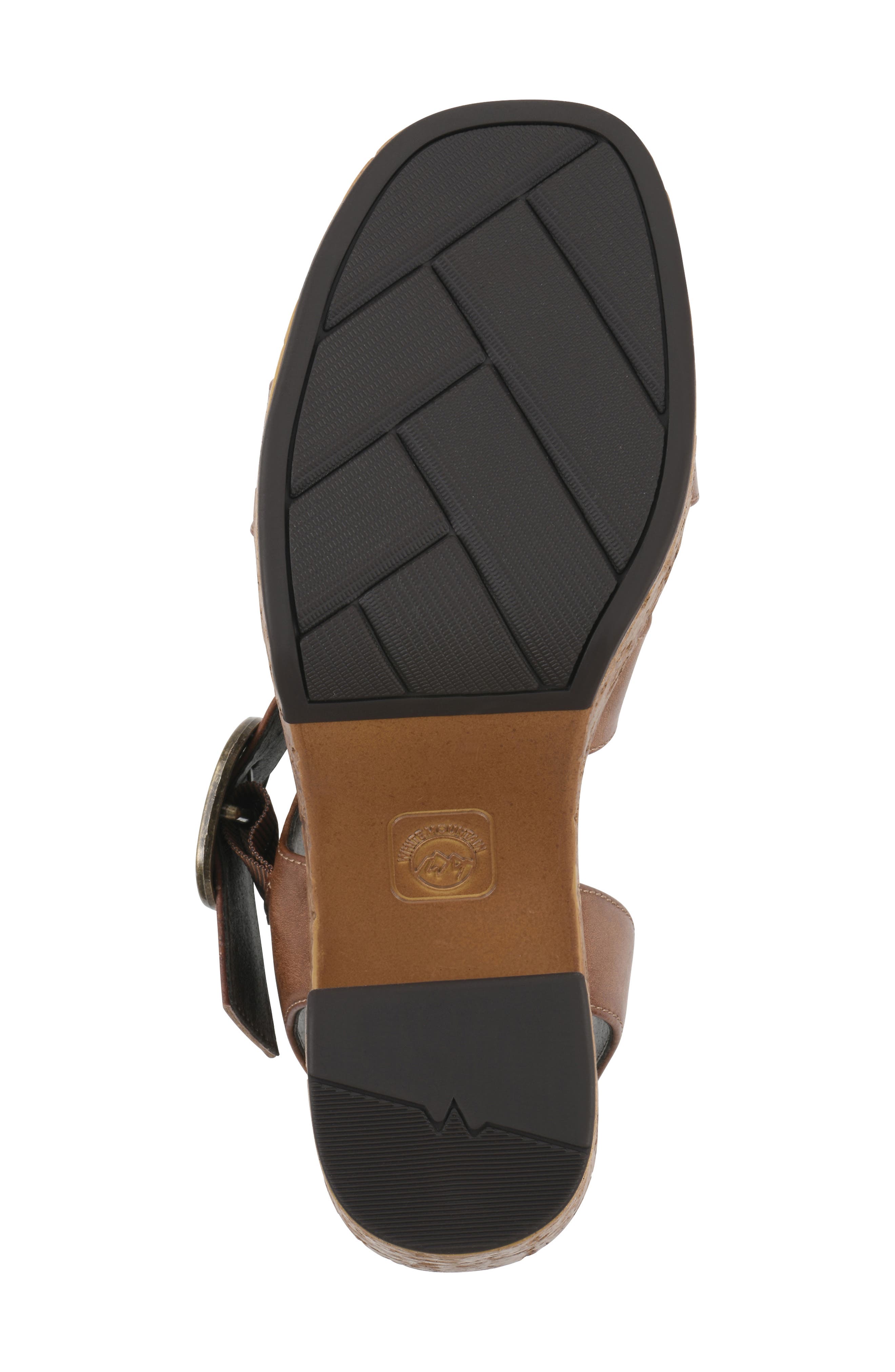 Barb Platform Sandal, Alternate, color, DARK TAN/ BURN/ SMOOTH