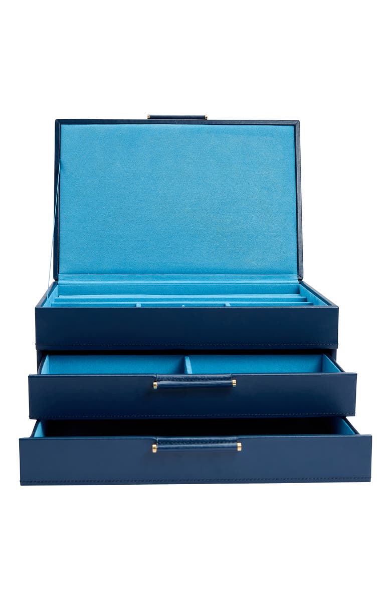 WOLF Sophia Jewelry Box with Drawers, Alternate, color, Indigo