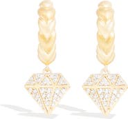 Campbell + Charlotte Juju Diamond Charm Huggie