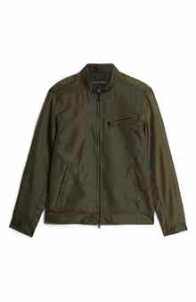 John Varvatos Zip Front Racer Jacket