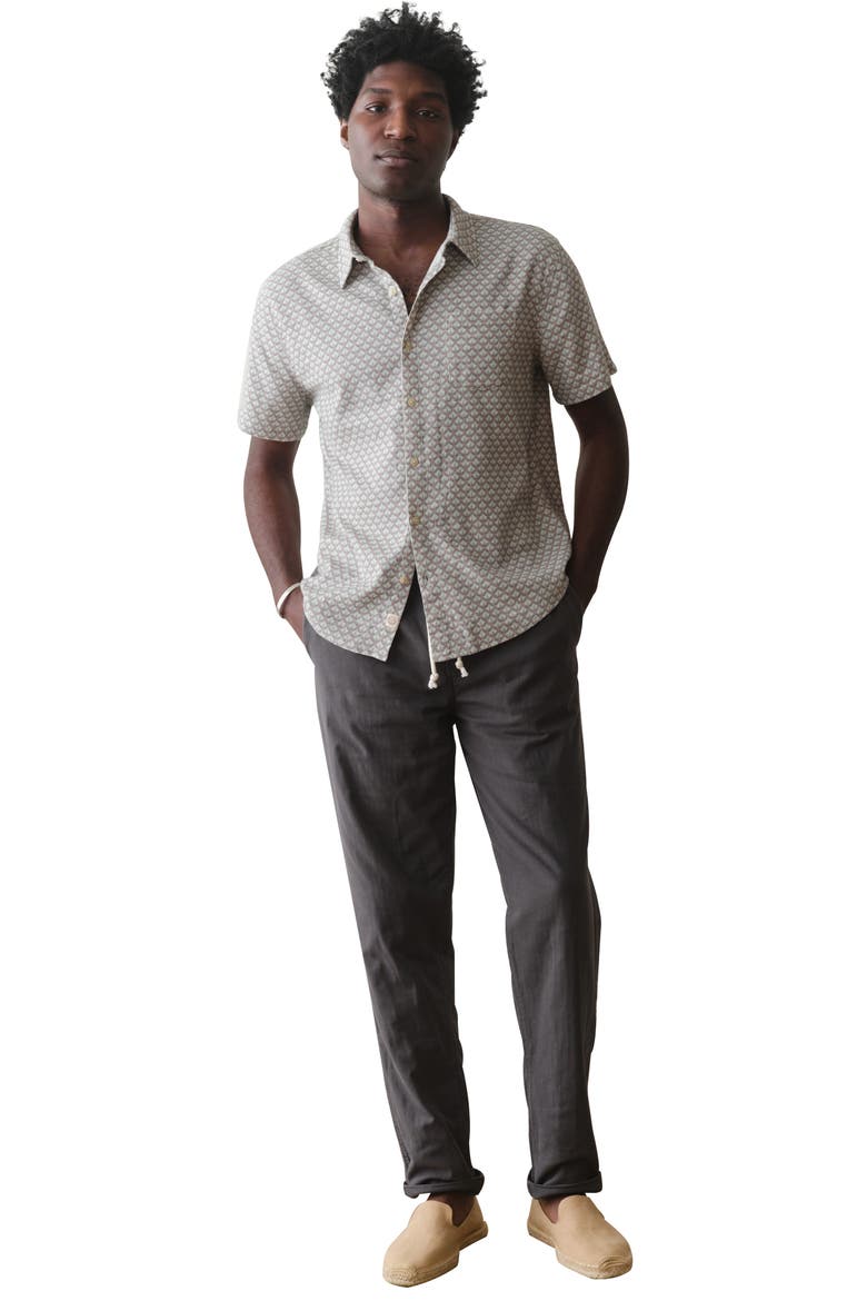 Saturday Stretch Cotton Drawstring Beach Pants, Alternate, color, FADED BLACK