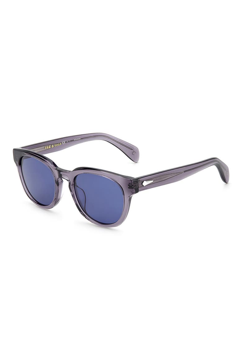 51mm Round Sunglasses, Alternate, color, Z/DNUGREY / BLUE