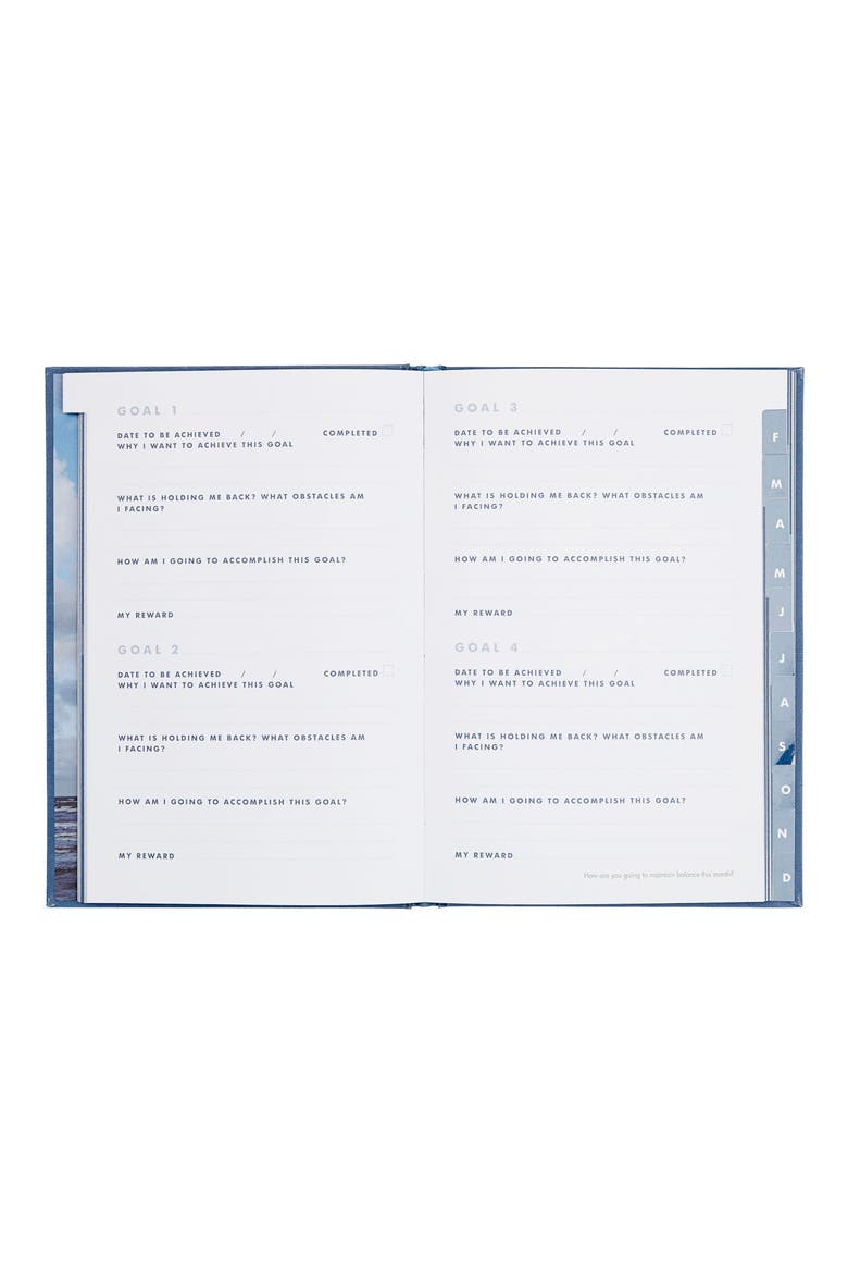 Goals: Inspiration Journal, Alternate, color, NAVY