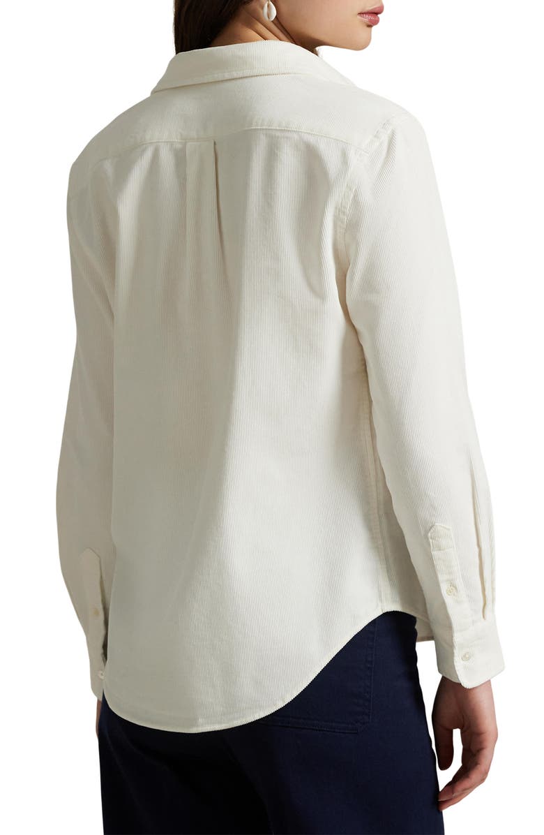 Polo Ralph Lauren Classic Fit Cotton Corduroy Button-Up Shirt, Alternate, color,