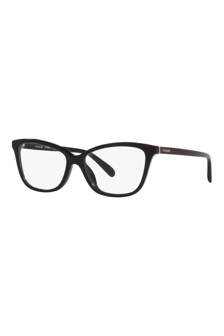 54mm Cat Eye Optical Glasses, Alternate, color, BLACK