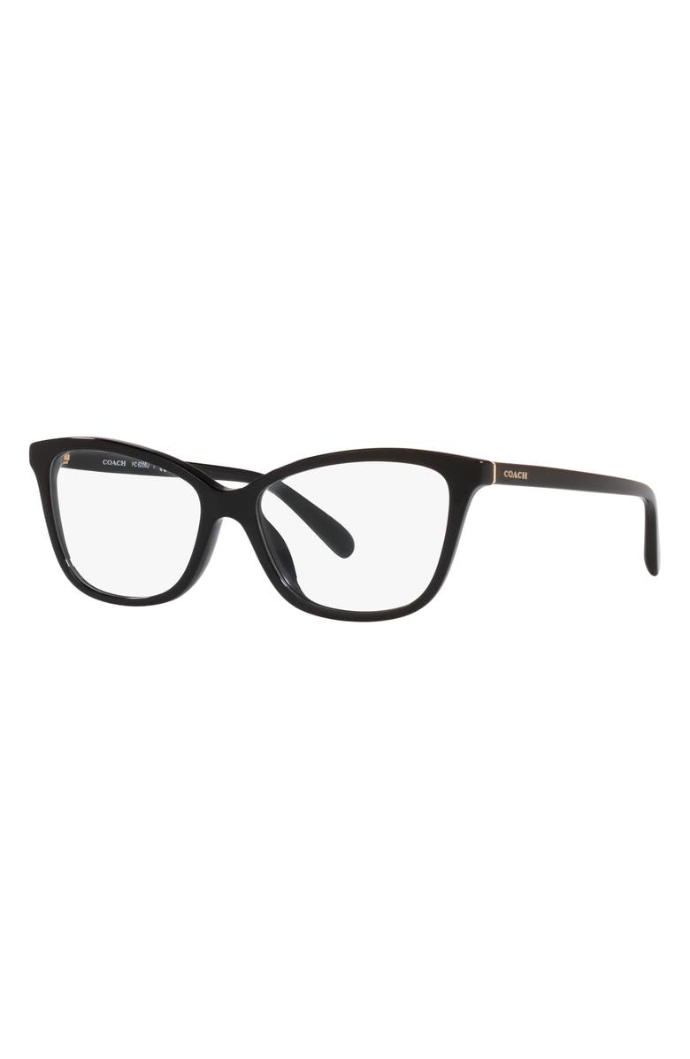 COACH 54mm Cat Eye Optical Glasses, Alternate, color, 
