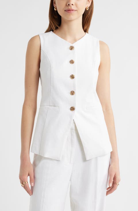 Women's White Vests | Nordstrom Women's White Vests | Nordstrom