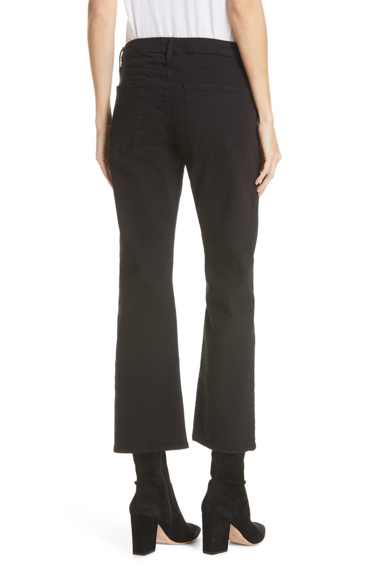 Le Crop Mini Bootcut Jeans, Alternate, color, FILM NOIR