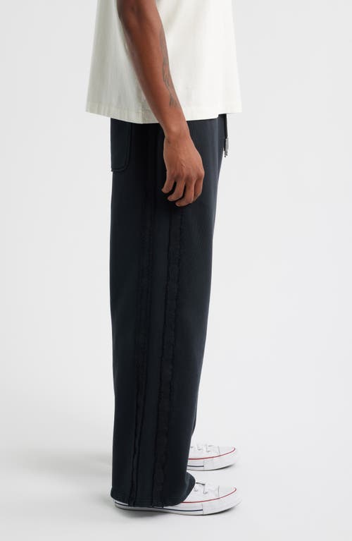 Elwood Metal Cotton Terry Sweatpants In Black