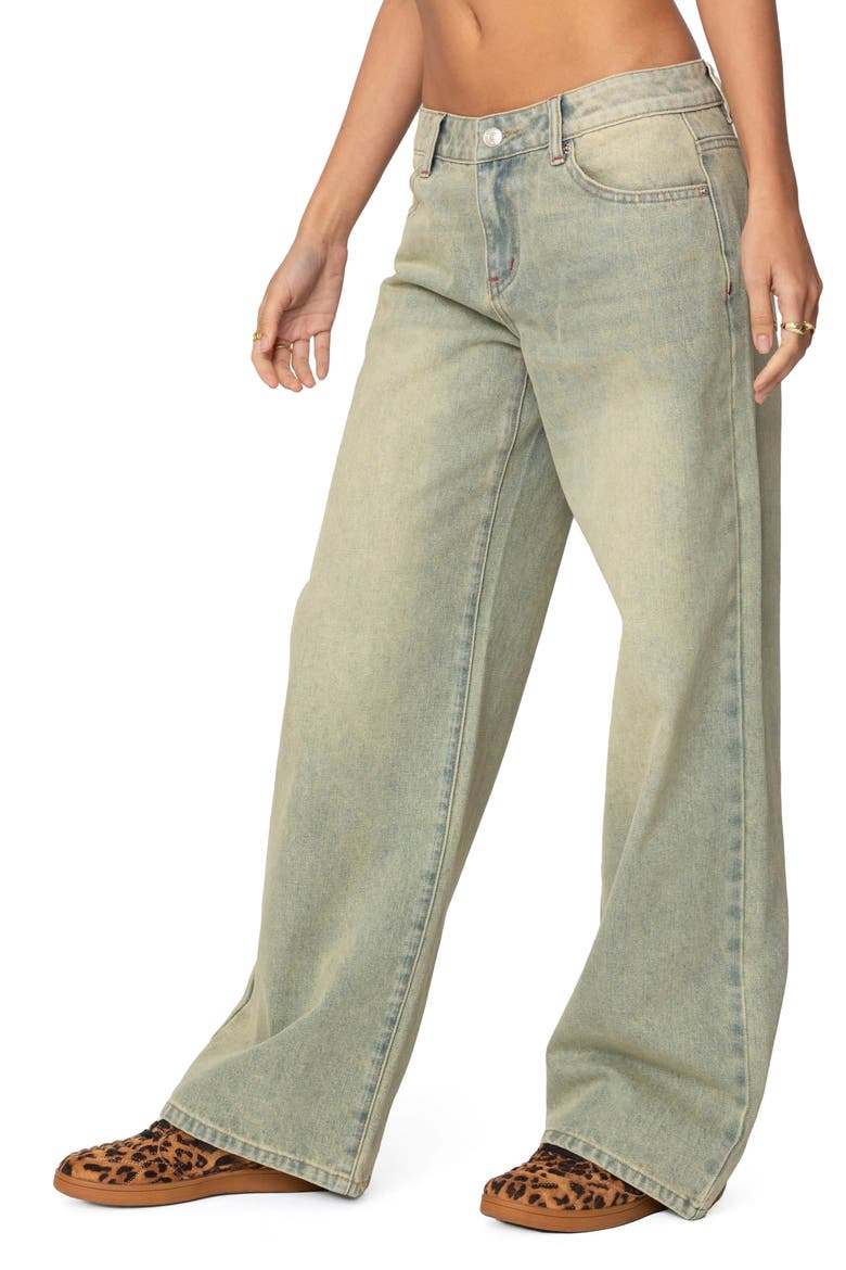 Ace Low Rise Wide Leg Jeans, Alternate, color, LIGHT-BLUE