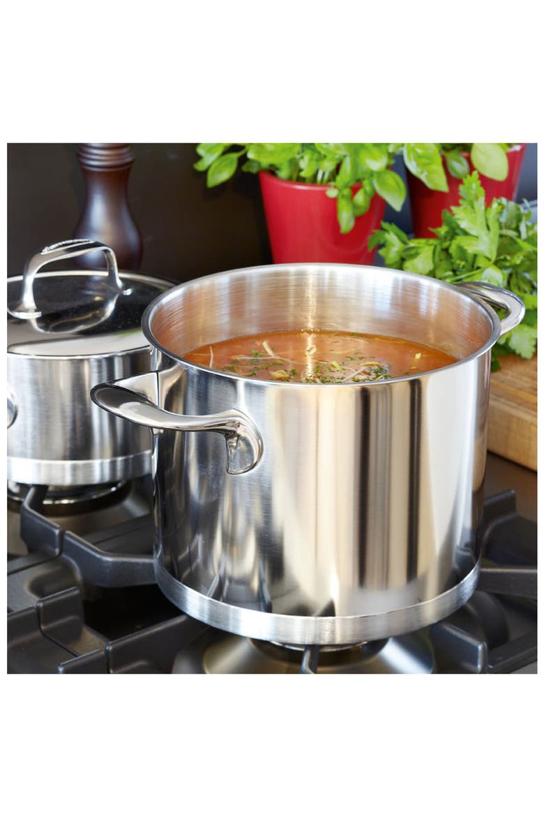 Atlantis 8.5-Quart Stainless Steel Stockpot, Alternate, color, STAINLESS STEEL