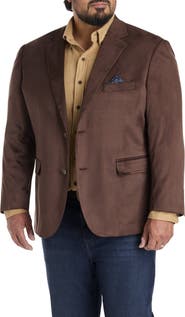Oak Hill by DXL Big & Tall Faux-Suede Sport Coat