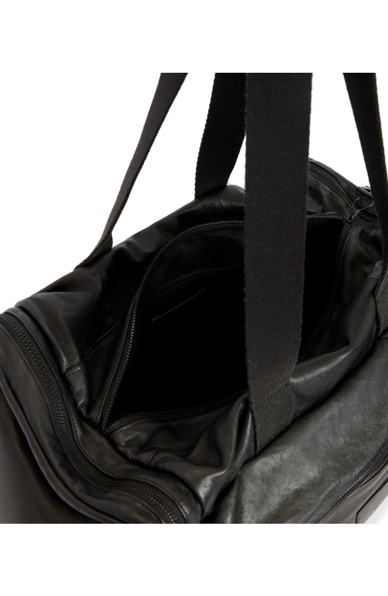 AllSaints Soma Holdall Leather Travel Duffle Bag, Alternate, color,