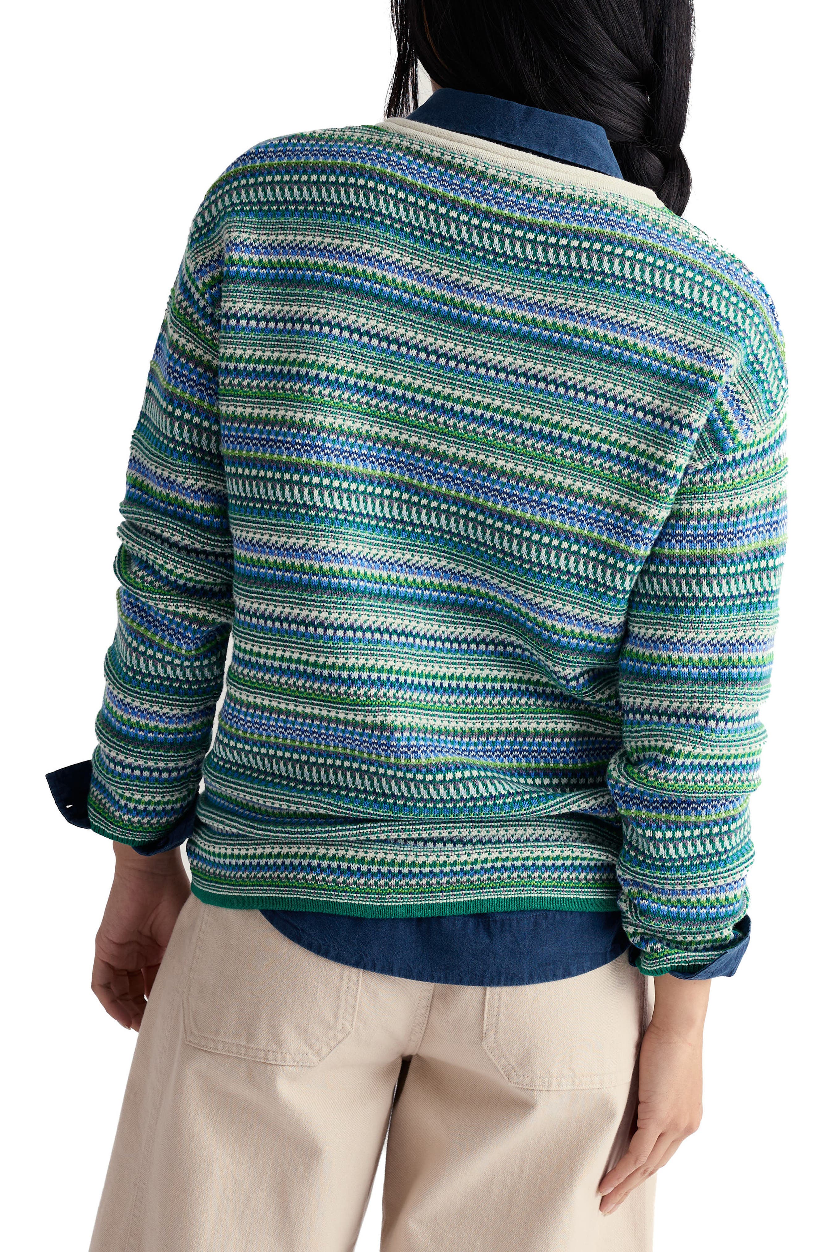 Betony Stripe Organic Cotton Sweater - image 2
