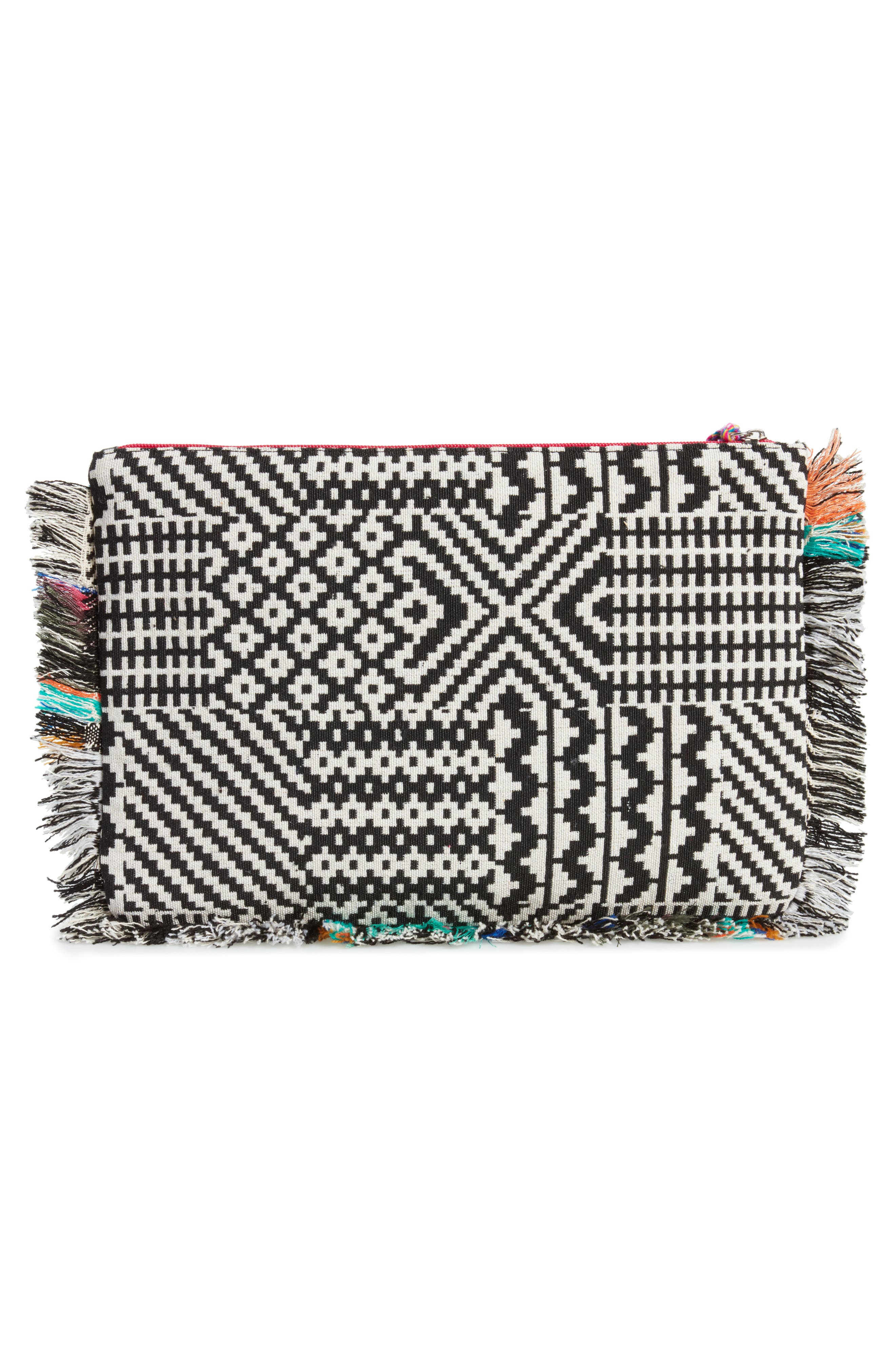 Resort Embellished Clutch, Alternate, color, PINK MULTI