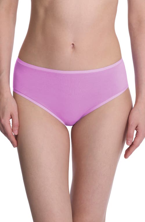 Natori Bliss Bare Cotton Hipster Briefs In Purple