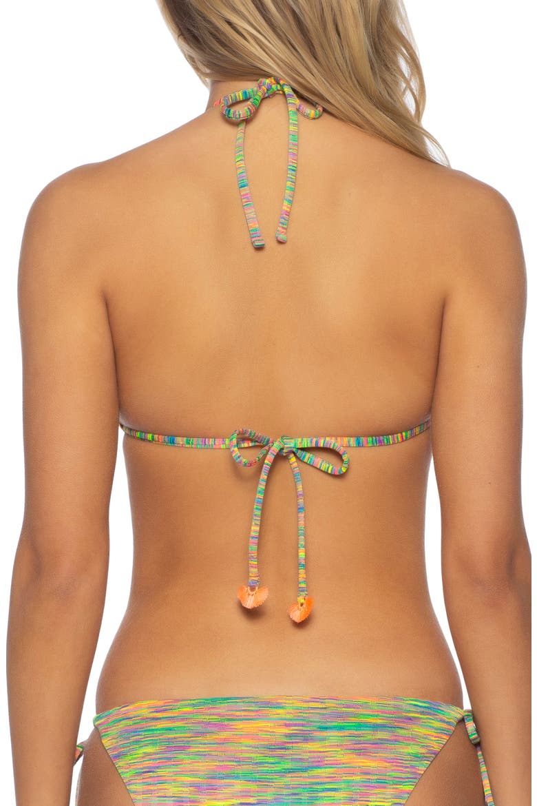 Prismatic Triangle Bikini Top, Alternate, color, MULTI