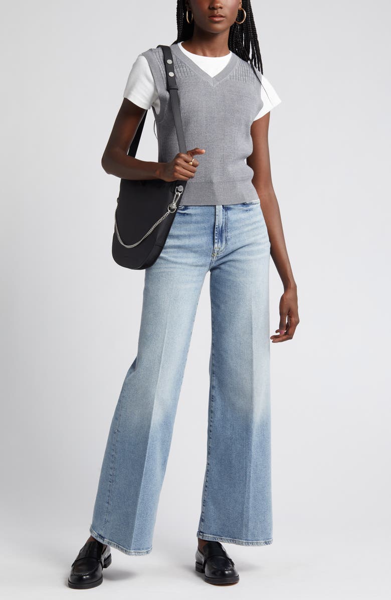 7 For All Mankind Jo Ultra High Rise Wide Leg Jeans, Main, color, Must