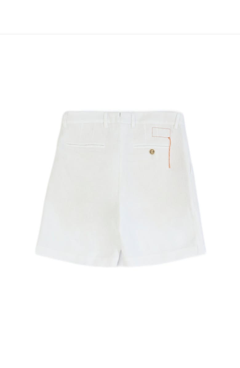 Fortela Striped Seersucker Bermuda Shorts, Alternate, color, White