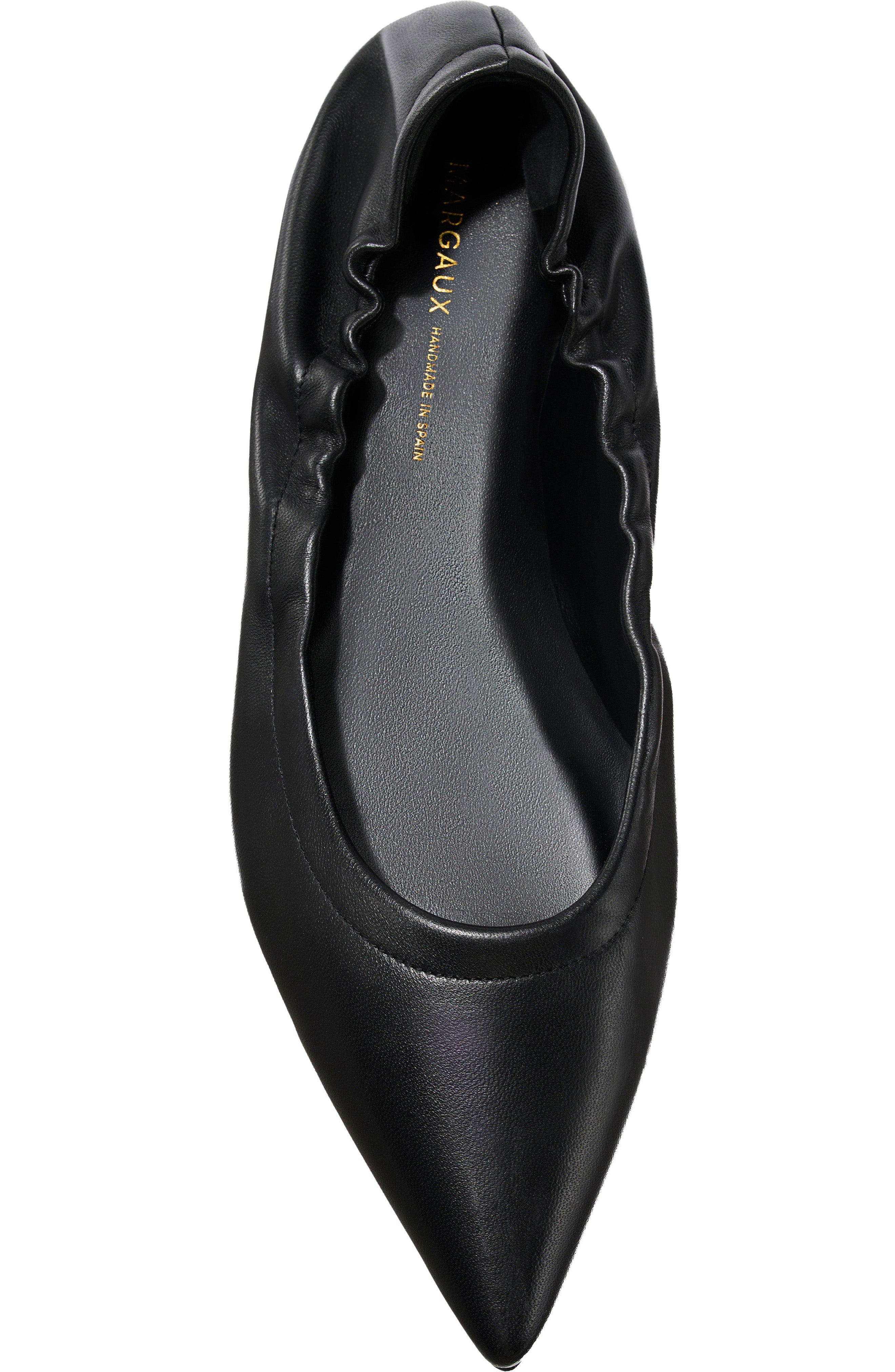 The Roma Ballet Flat, Alternate, color, Black Nappa