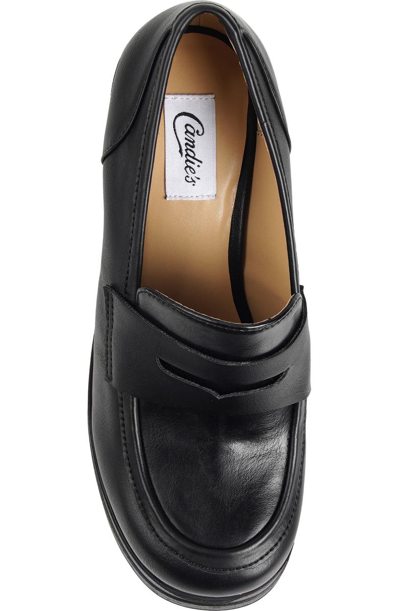 Candie's Ace Platform Pump, Alternate, color, Black Faux