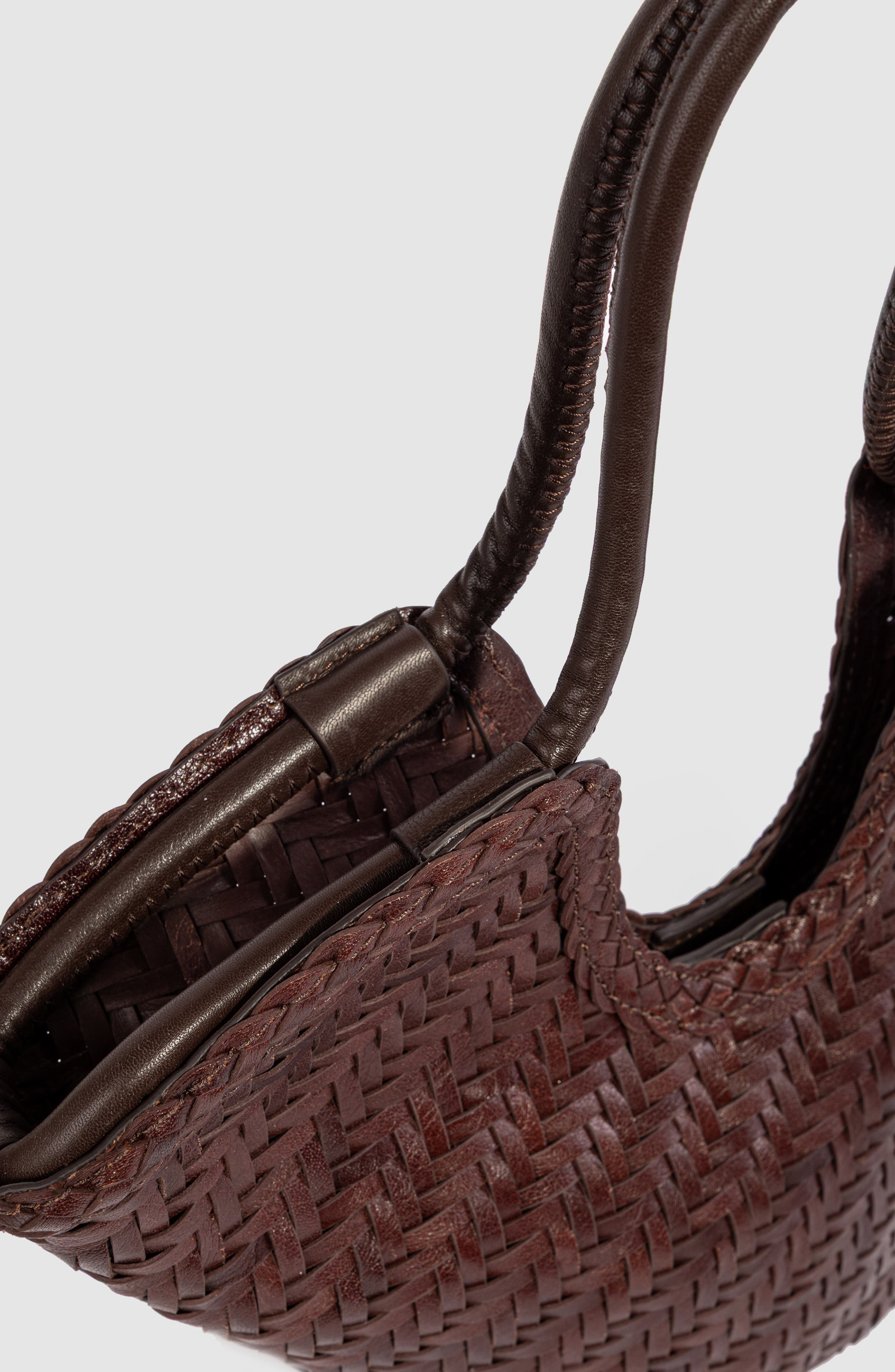 Lynn Leather Crossbody Bag, Alternate, color, DARK BROWN