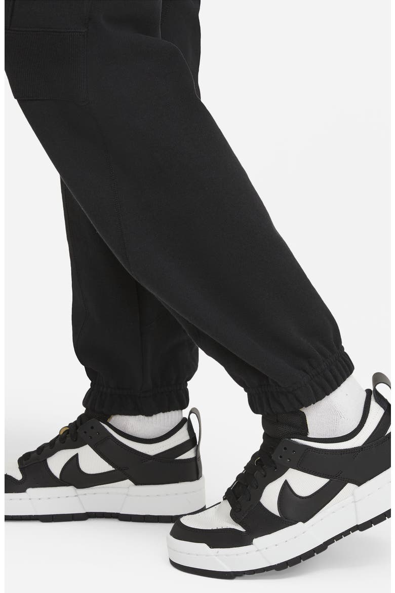 Sportswear Tapered Fleece Sweatpants, Alternate, color, BLACK/ WHITE