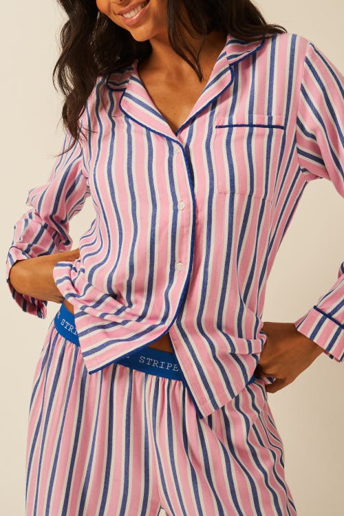 Stripe & Stare Ecovero Pyjama Top in Lazy Sunday Stripe 