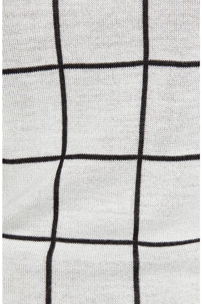 Jacquard Sleeveless Crewneck Sweater, Alternate, color, IVORY CLOUD CHECK