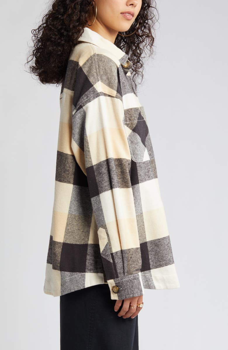 Rip Curl La Isla Plaid Flannel Button-Up Shirt, Alternate, color, 