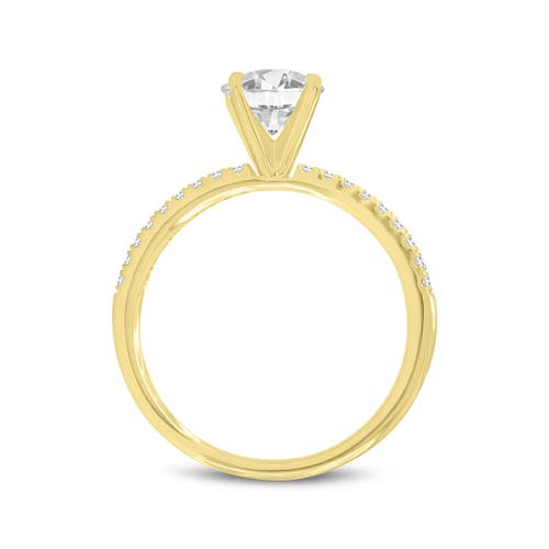 Luvmyjewelry Certified Round Shape Lab Grown Diamond (1.20 Ctw) Ring In 14k Yellow Gold