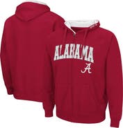 COLOSSEUM Men's Colosseum Crimson Alabama Crimson Tide Arch & Logo 3.0 Full-Zip Hoodie