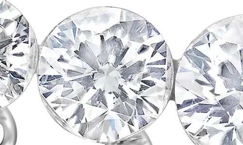 Maria Tash Diamond Crescendo Single Bar Stud Earring In Silver