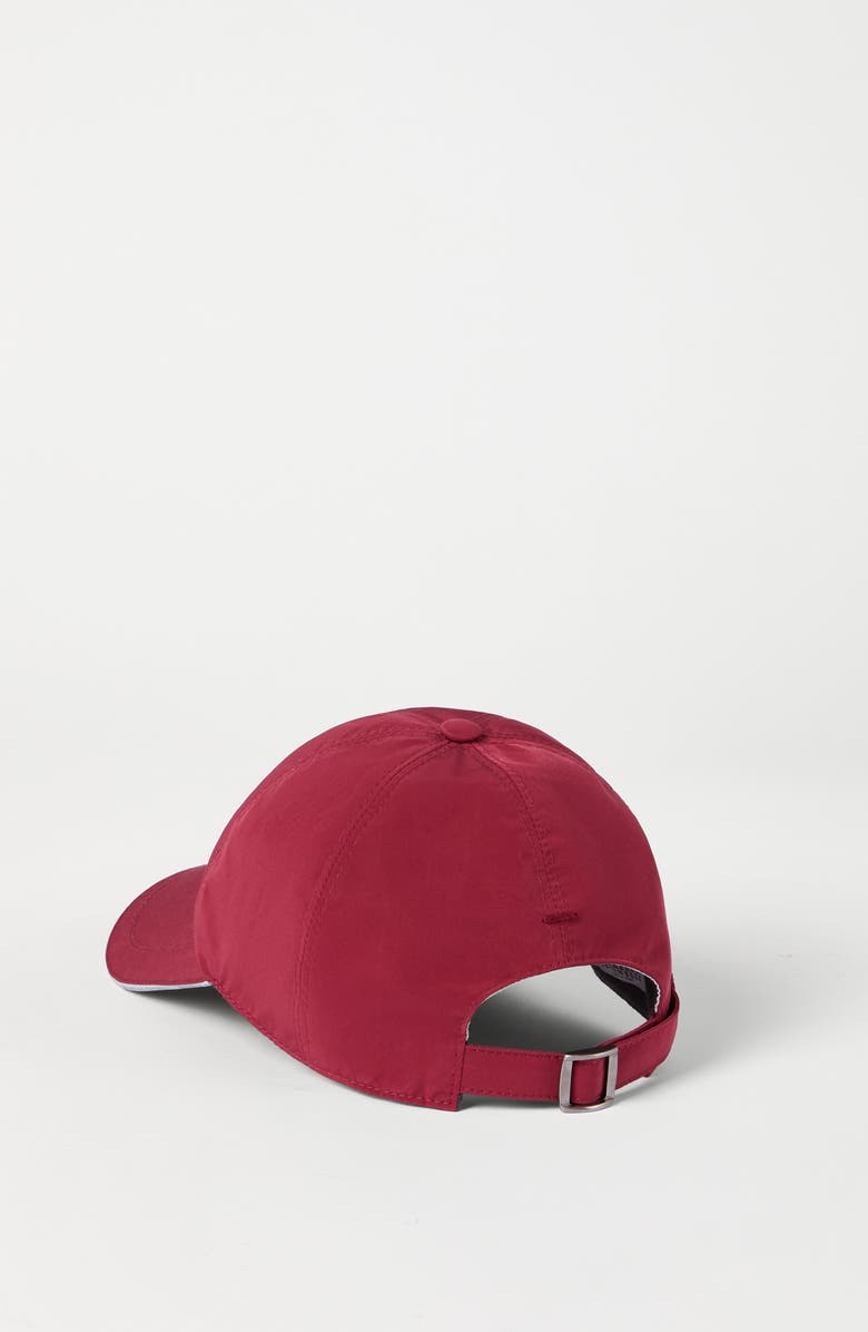 Brunello Cucinelli Baseball cap with logo, Alternate, color, Cherry