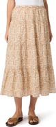 PAIGE Calabria Print Tiered Maxi Skirt