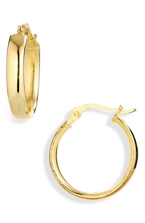 Flat Hoop Earrings