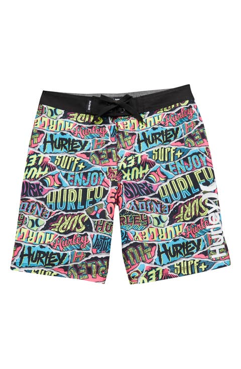 Kids' Ripped Sticker Boardshorts (Big Boy)