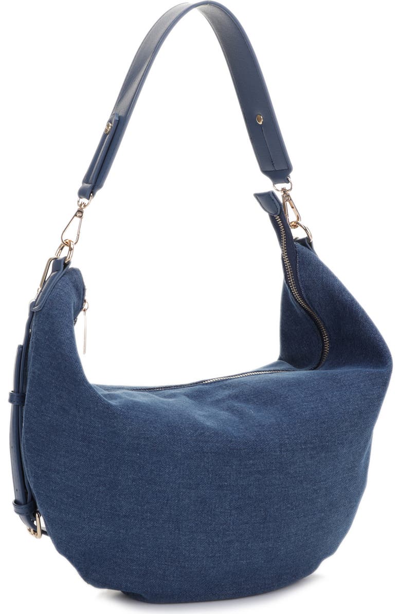 Mali + Lili Megan Denim Hobo Sling Bag, Alternate, color,