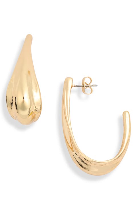 Liquid U-Shape Hoop Earrings