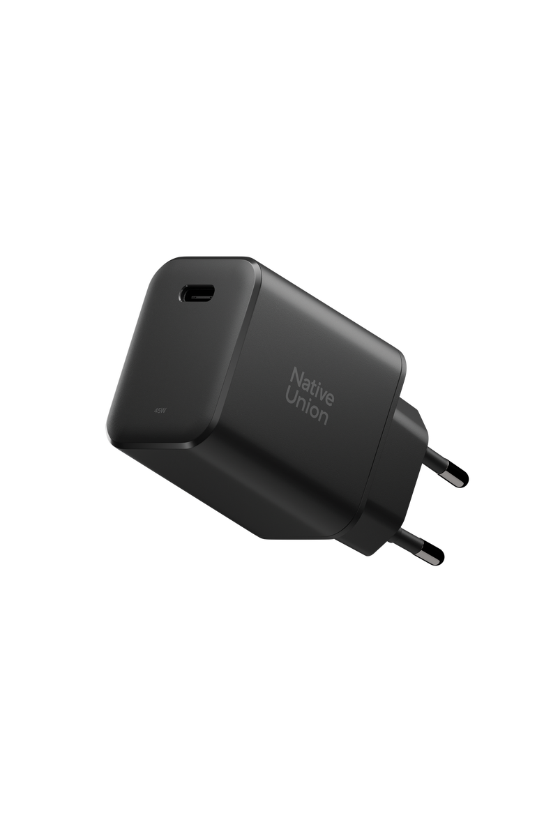 Native Union Fast GaN Charger, Main, color, Black 45W