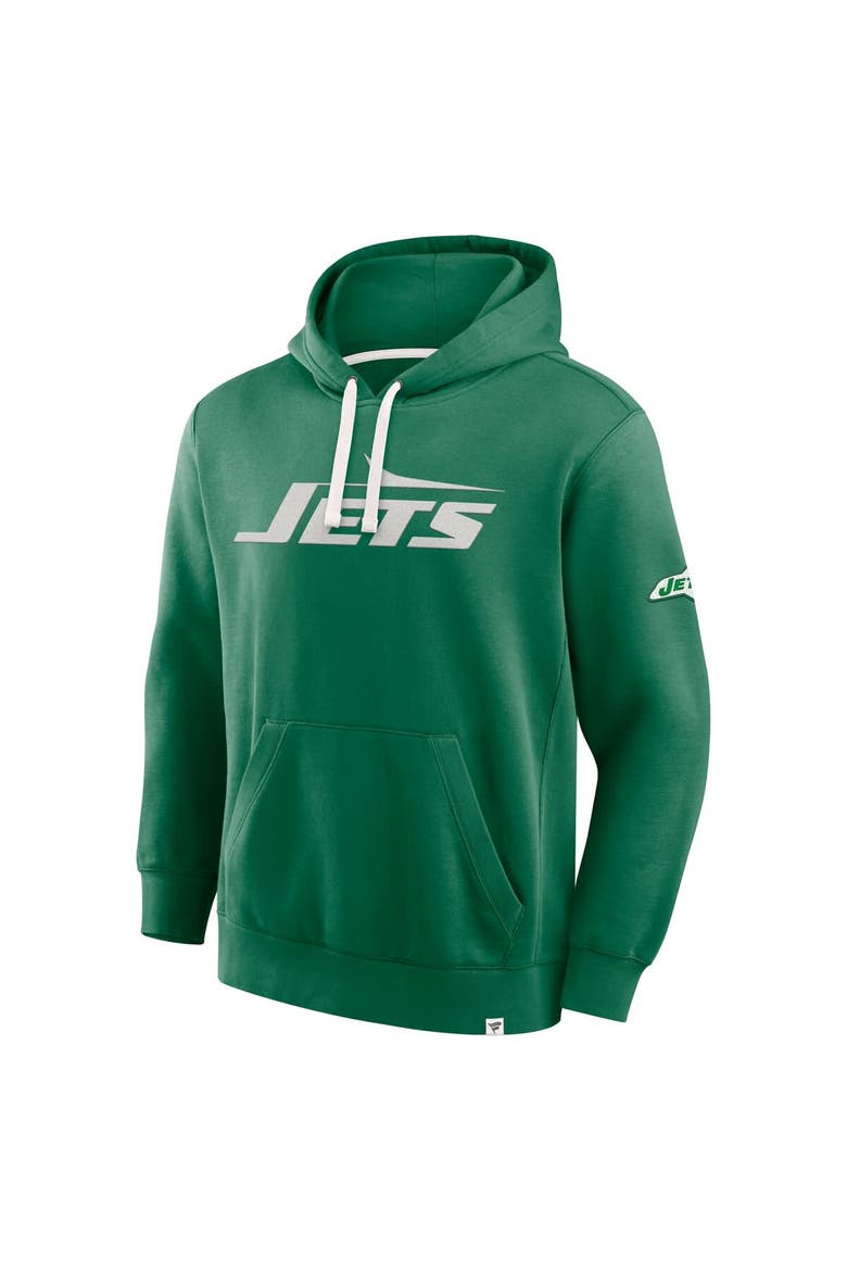 Men's Fanatics Kelly Green New York Jets New Horizons Heritage Pullover Hoodie, Alternate, color, Kelly Green