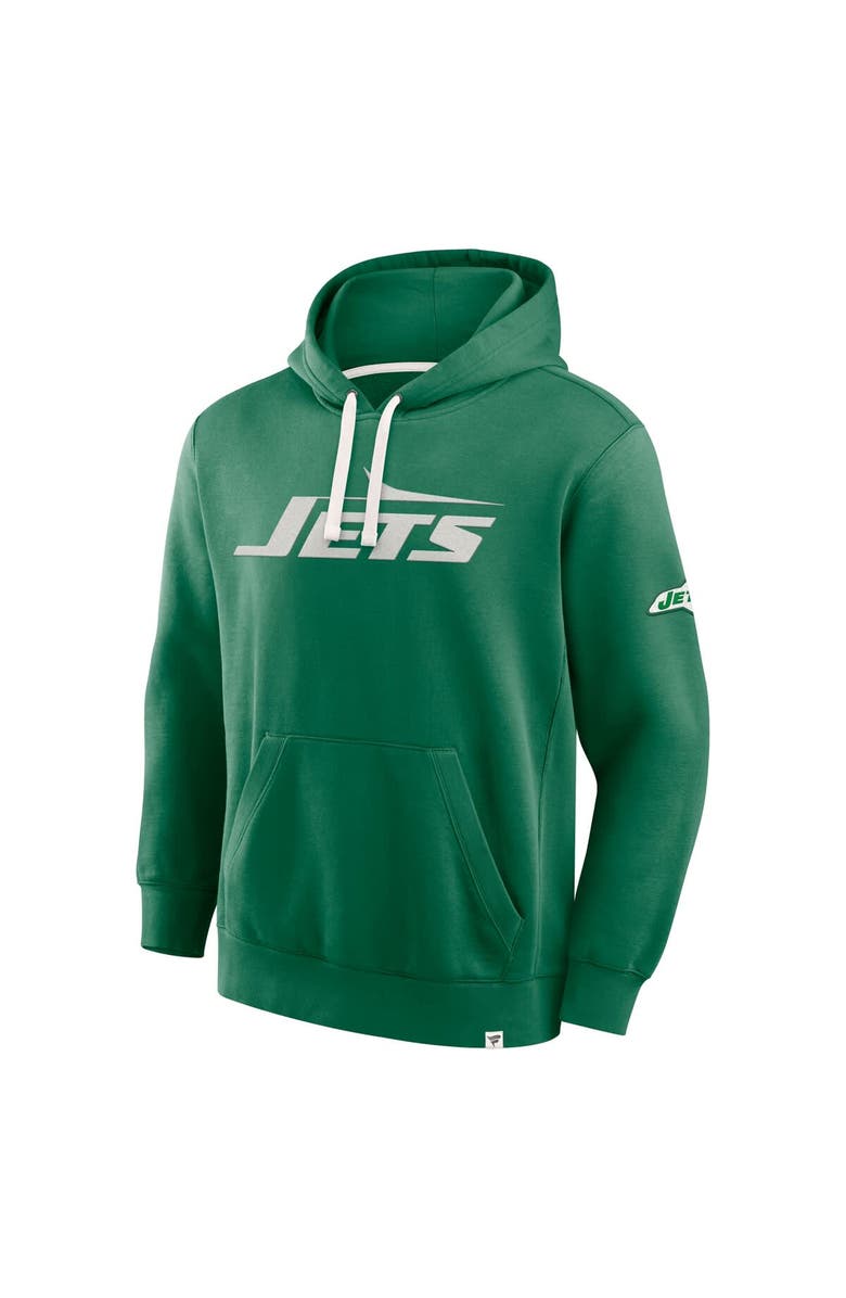 FANATICS Men's Fanatics Kelly Green New York Jets New Horizons Heritage Pullover Hoodie, Alternate, color, Kelly Green