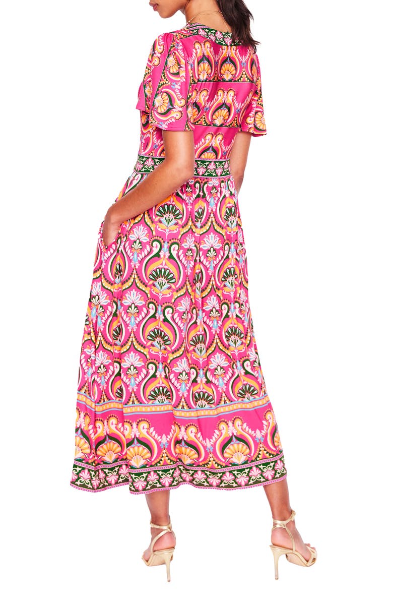 Boden Ellie Print Flutter Sleeve Dress, Alternate, color,