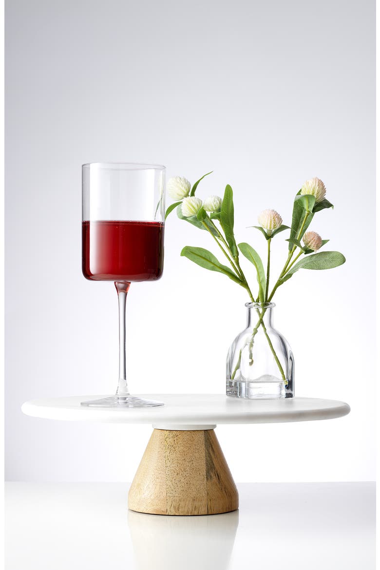 Claire Set of 2 Red Wine Glasses, Alternate, color, CLEAR