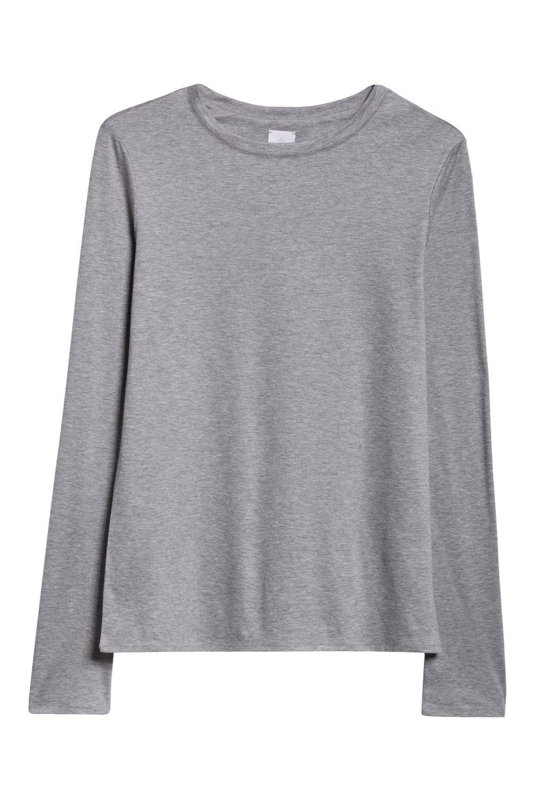 Long Sleeve T-Shirt, Alternate, color, GREY